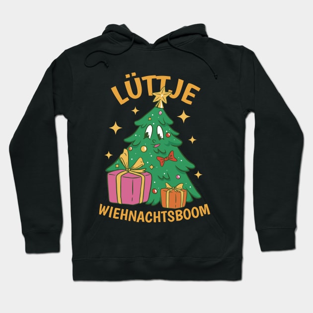 Lüttje Wiehnachtsboom Low German Hoodie by DormIronDesigns